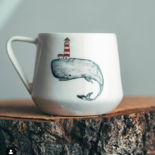 ماگ طرح نهنگ